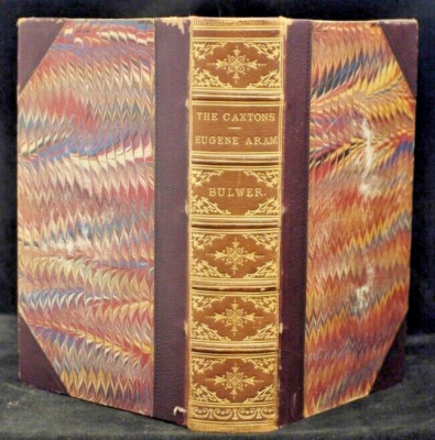 *Leather Bound* Edward Bulwer Lytton The Caxtons & Eugene Aram New Edition 1860-image