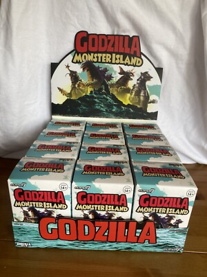 Godzilla Monster Island Super 7 ReAction Kaiju Blind Box x12 Full Display Case-image
