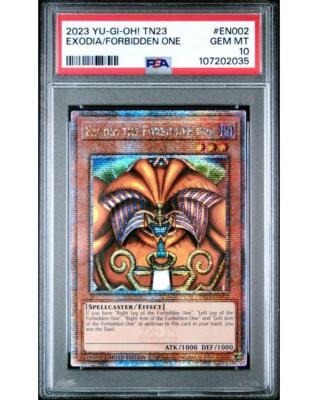 PSA 10 GEM MINT Exodia Forbidden One TN23-EN002 25th Anv Tin: Dueling Heroes-image