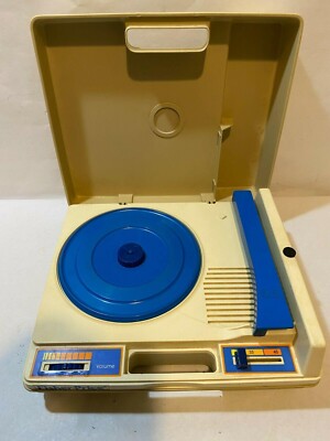 Vintage 1978 Fisher Price Record Player Turntable Blue 825-image