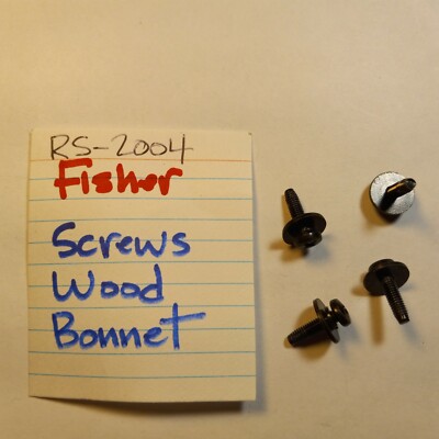 📈 FISHER RS-2004 STEREO RECEIVER ⚡️ WOOD METAL COVER SCREWS ⚡️ -image