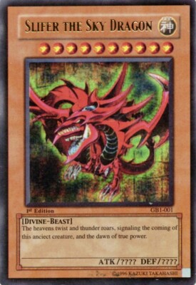 Slifer The Sky Dragon GBI-001 Ultra Rare LP 1st Edition🔥-image