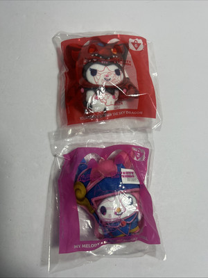 2024 McDonalds Yu-Gi-Oh! Hello Kitty #6 The Sky Dragon Dark & #3 Dark Magician-image