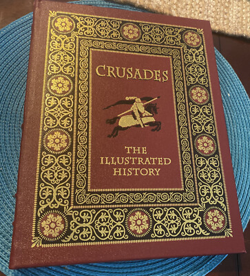 Crusades Illustrated History Thomas Madden New Sealed Easton Press Leather Bound-image