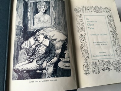 The Charles Dickens Library#3“OLIVER TWIST CHILD’s HISTORY”1910 Educational Book-image