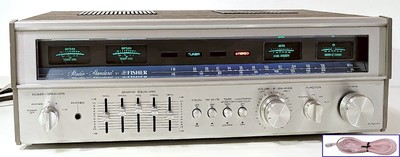 🔥【PRO SERVICED】Fisher RS-2004A 90W Receiver! Phono~XSTR/CAP/LED MODS💥GUARANTY-image