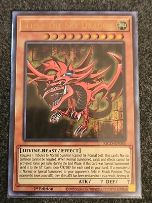 Yugioh Slifer The Sky Dragon Ultra Pharaoh's Rare KICO-EN063 1st Edition M/NM-image