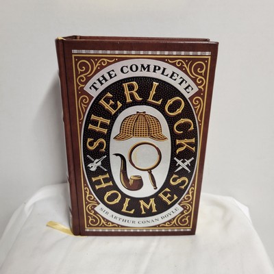 THE COMPLETE SHERLOCK HOLMES  Leather Bound Collectible Ed Sir Arthur Doyle B&N-image