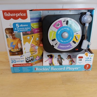 Fisher-Price Rockin’ Record Player Musical Toy with Turntable BRAND NEW-image