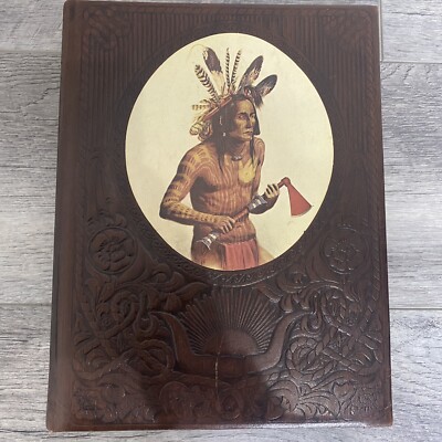 The Indians Old West Time-Life Series Benjamin Capps Faux Leather 1973 Vtg-image