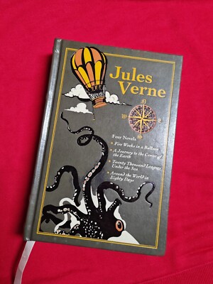 Jules Verne 4 Novels Under Sea Center Earth New Deluxe Leather Bound -image