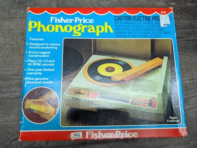 VTG 1978 Fisher Price Record Player Turntable #825 33 45 RPM Read Description-image