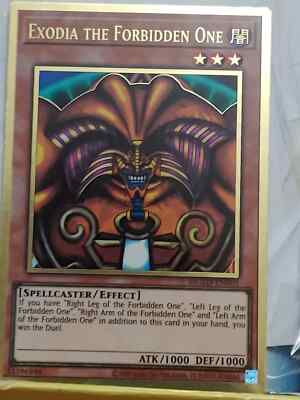yugioh exodia the forbidden one premium gold rare mged-en005 MGED UNPLAY-image