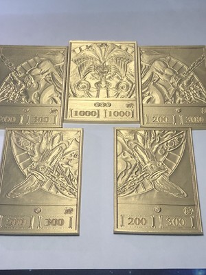 Gold 3D Exodia The Forbidden One [Anime Version] (Set Of 5)-image