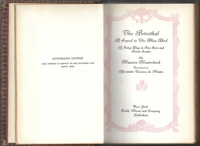 1918 The Betrothal by Maurice Maeterlinck-image