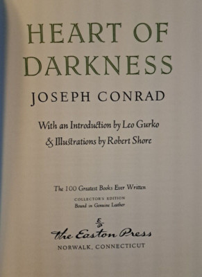 Easton Press Heart of Darkness by Joseph Conrad 100 Greatest Series-image
