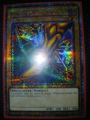 Yugioh Qcr Right Leg Of The Forbidden One 25th Anniversary Exodia-image