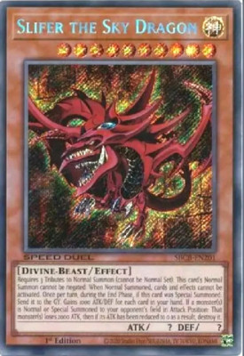Slifer the Sky Dragon *Secret Rare* SBCB-EN201 1st Edition YuGiOh TCG Card-image