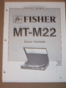 Fisher Service/Repair Manual~MT-M22 Turntable~Part List-image