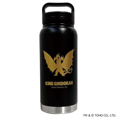King Ghidorah Mug Bottle 800ml with Handle TOHO Godzilla Store Japan Limited New-image