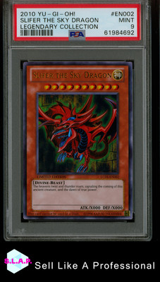 SLIFER THE SKY DRAGON LEGENDARY COLL YU-GI-OH! LEGENDARY COLL 2010 EN002 PSA 9-image
