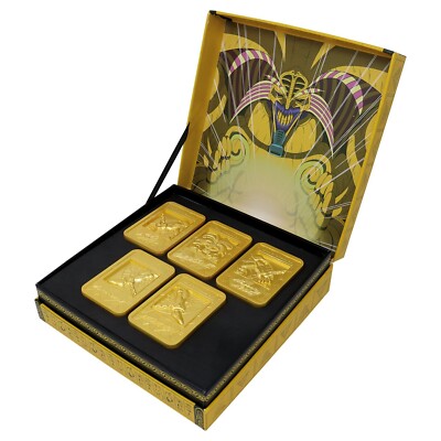 Yugioh Exodia The Forbidden One Limited Edition 24k Gold-Plated Set New Sealed-image