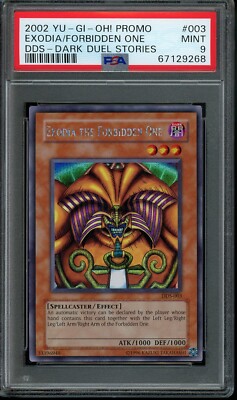 Exodia The Forbidden One DDS-003 - 2002 Yugioh Promo - PSA 9-image