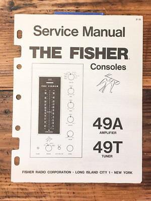 Fisher Model 49A 49T Receiver Service Manual *Original*-image