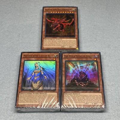 Yugioh Yugi's Exodia + Kaiba's Blue Eyes + Joey's Red Eyes Legendary 3 Deck Set-image