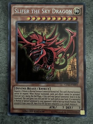 Yu-Gi-Oh! TCG Slifer the Sky Dragon - Secret Rare - Limited Edition (CT13-EN001)-image