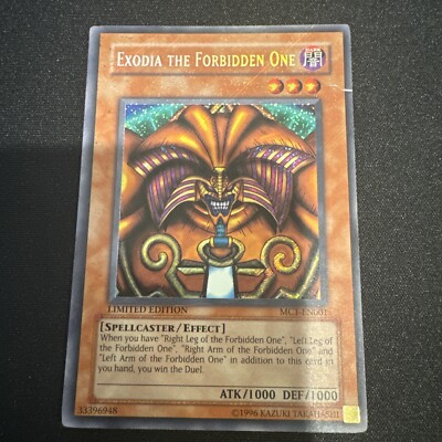 Yugioh! Exodia The Forbiden One #MC1-EN001 Limited Edition Secret Rare-image