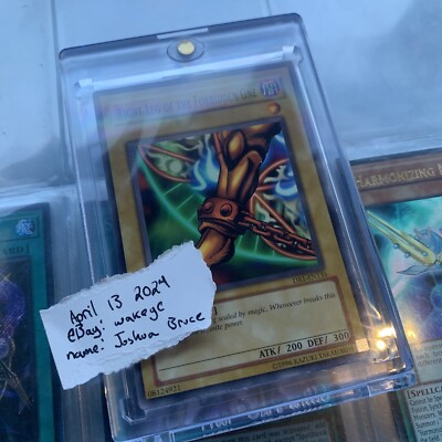 YUGIOH RIGHT LEG OF THE FORBIDDEN ONE DB1-EN135 1996 EXODIA CARD MINT LP (U)-image