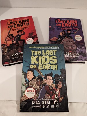 The Last Kids On Earth Series  By Max Brallier Lot Of 3 Hard Cover 2015-2017-image
