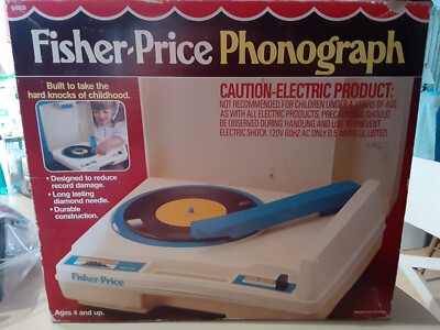 Vintage Fisher Price Portable Phonograph Record Player Works 1978 #825-image