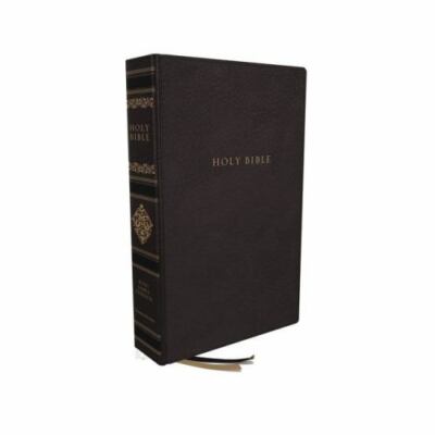 KJV, Personal Size Reference Bible, Sovereign Collection, Genuine Leather, Bla..-image