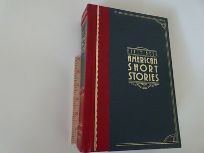 Fifty Best American Short Stories by Martha Foley 1966 Leather Bound free ship.-image