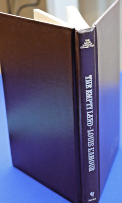 Louis L'Amour The Empty Land Hardcover Leatherette Western Novel Bantam 1985-image