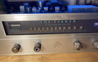 The Fisher Stereophonic Model KM-60 StrataKit Vacuum Tube Receiver Silver Face-image