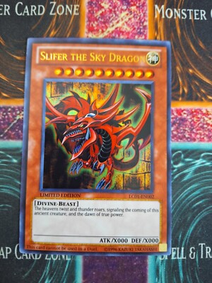 Yu-Gi-Oh! Slifer the Sky Dragon LC01-EN002 Limited Ultra Rare Near Mint a1/-image