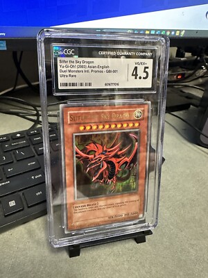 Yugioh 2016 Slifer the Sky Dragon LC01-EN002 ULTRA RARE - CGC 4.5 VG/EX+-image