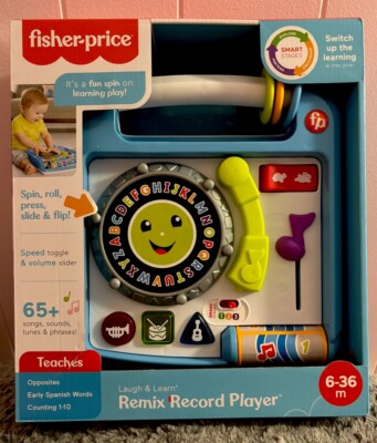 Fisher-Price Laugh & Learn Remix Record Player Smart Stages Content Ages 6+ NEW-image