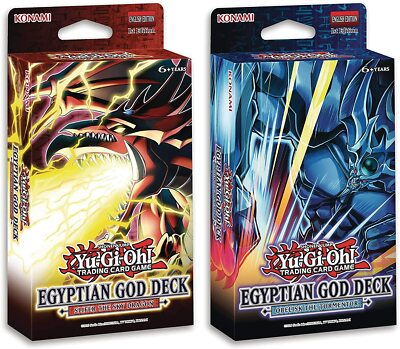 Yugioh Egyptian God Theme Decks Slifer The Sky Dragon & Obelisk The Tormentor -image