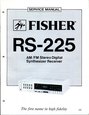 Vintage Fisher Service Manual AM/FM Stereo Digital Receiver Model RS-225-image