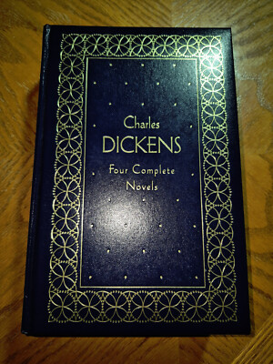 Charles Dickens Four Complete Novels - Gramercy Leather Bound Book 1990-image
