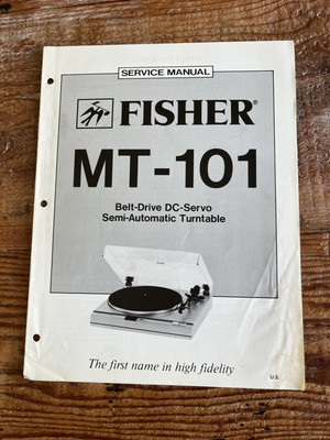FISHER Belt Drive DC-Servo Semi-Automatic Turntable MT-101 Service Manual-image