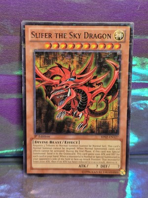 Slifer the Sky Dragon BP02-EN127 1st Edition Mosaic Rare Yugioh Card-image