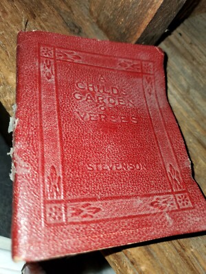 A CHILDS GARDEN OF VERSES Stevenson Sherlock holmes Miniature Leather Bound Book-image