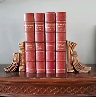 Works of Nathaniel Hawthorne Leather 1884-image