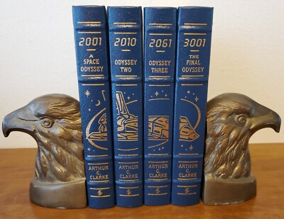 Easton Press Arthur C Clarke A Space Odyssey 2001 2010 2061 3001 Series!-image