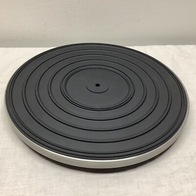 Fisher Model MC-3025 Turntable Record Player Platter & Mat Electronic Parts Only-image